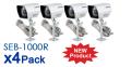 Samsung SEB-1000R CCTV (SOC-A100) Night Vision Camera X 4 Sets (New)
